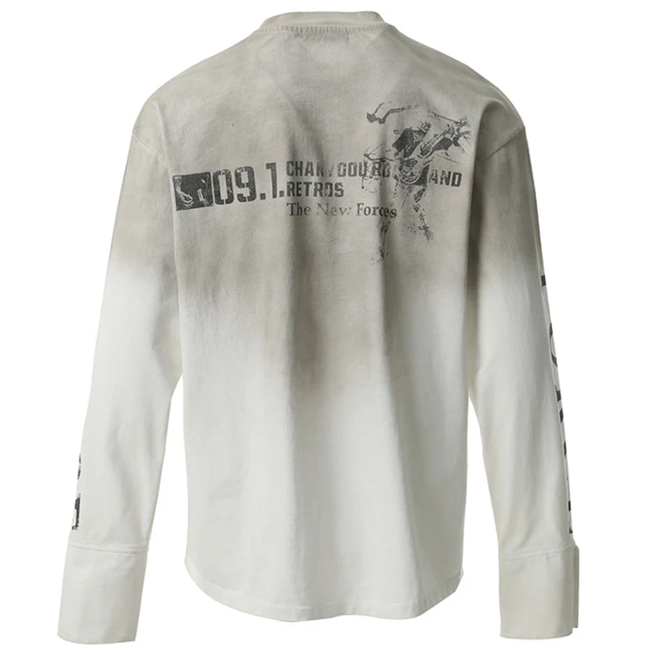 Y2K Force Graphic Long Sleeve Top