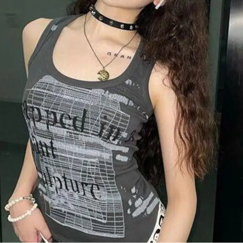 Y2K Free Me Graphic Tank Top
