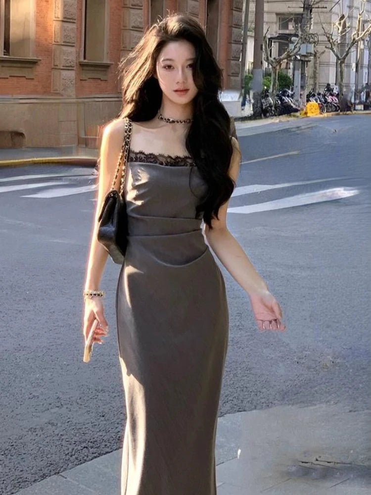 Y2K French Midi Dress Y2K French Midi Dress