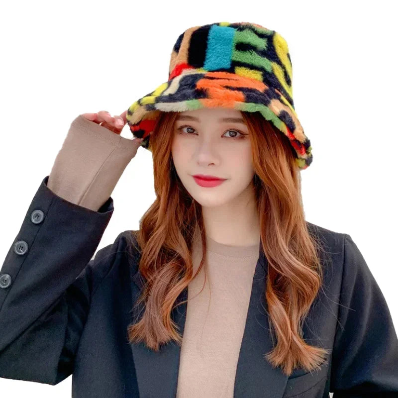 Y2K Funky Fluffy Bucket Hat