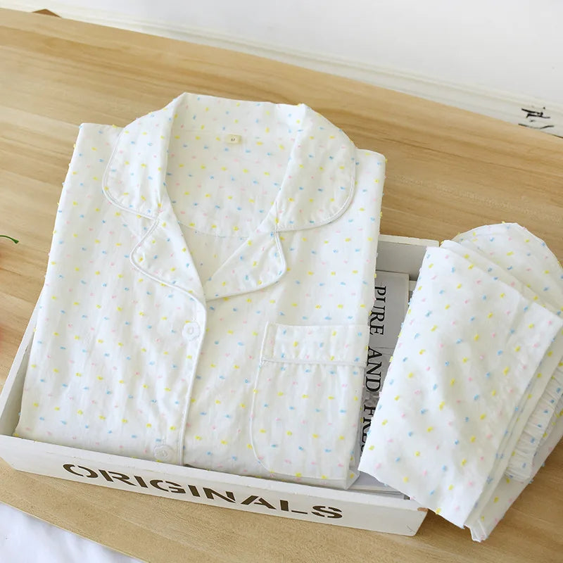 Y2K Gauze Cotton Pyjama Set