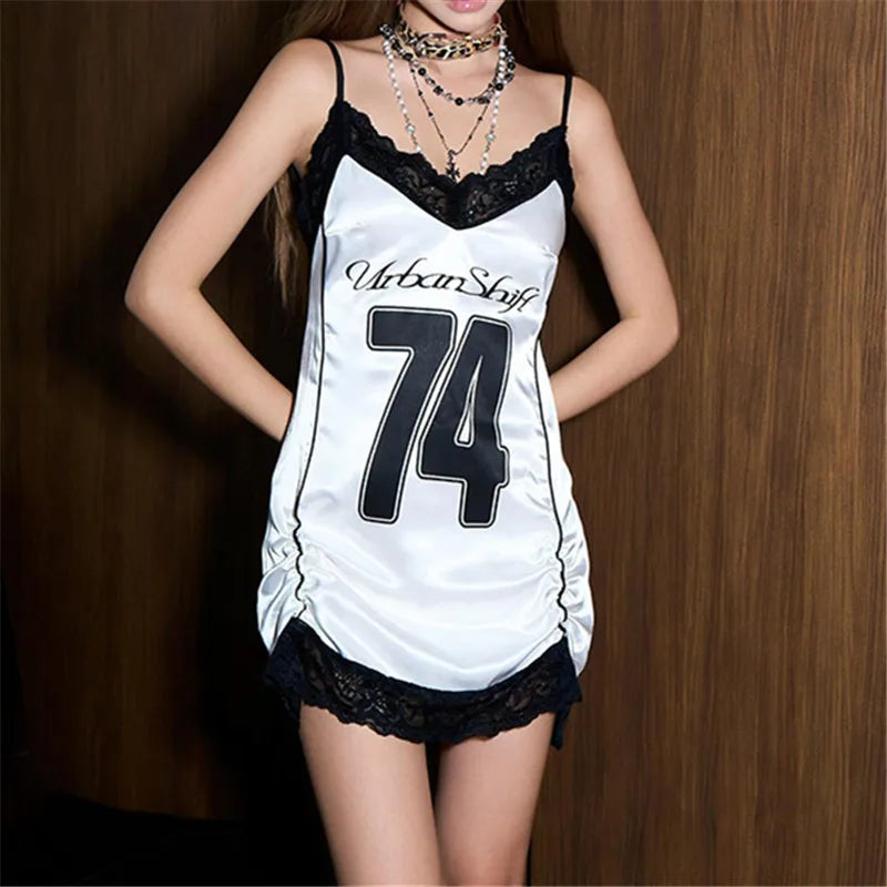 Y2K Gothic Backless Sleeveless Jersey Mini Dress