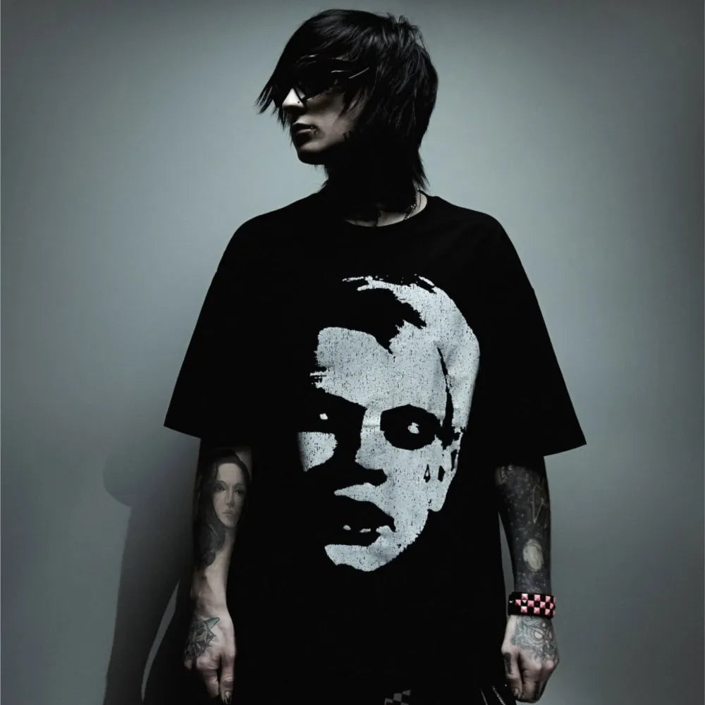 Y2K Gothic Icon Graphic T Shirt