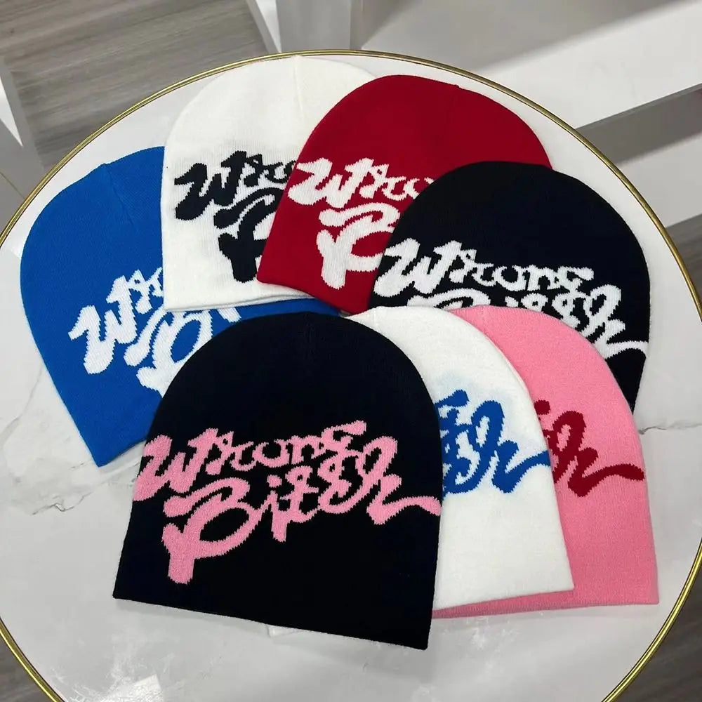 Y2K Graffiti Spray Graphic Beanie