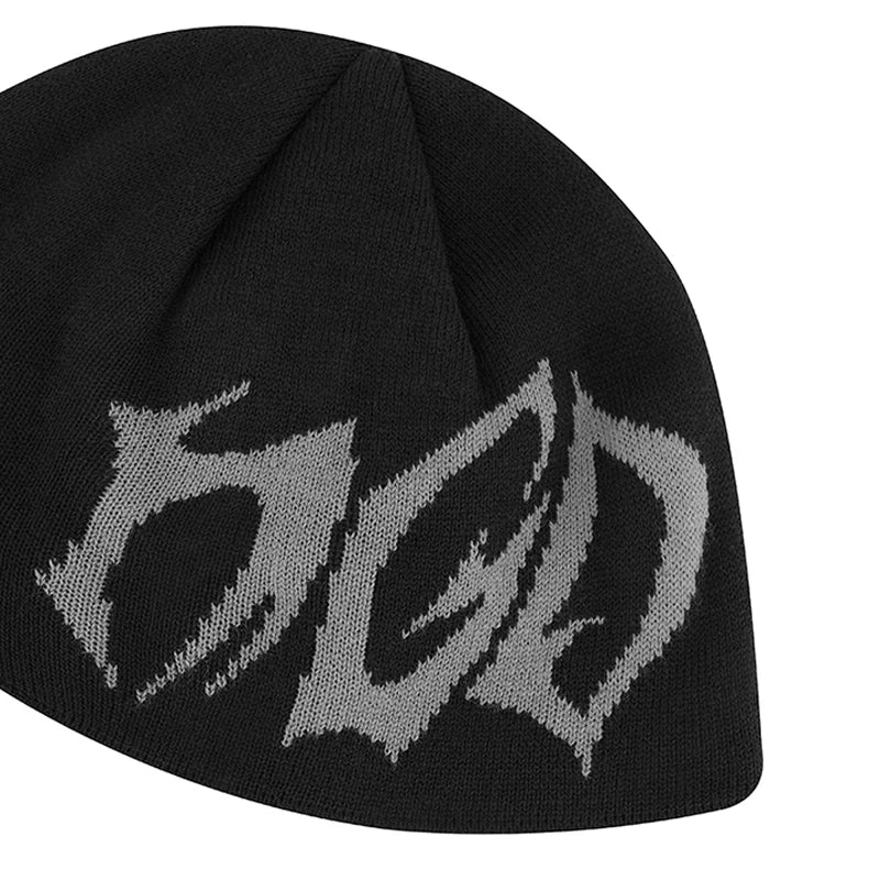 Y2K Graffiti Tag Graphic Beanie