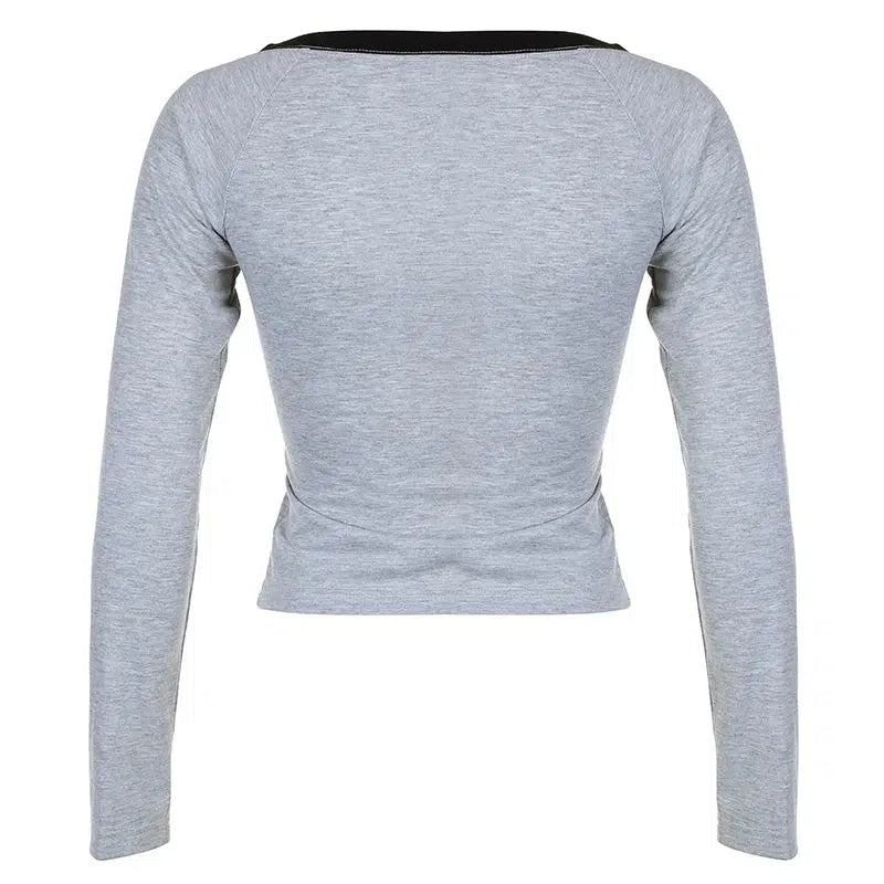 Y2K Graphic Long Sleeve Top