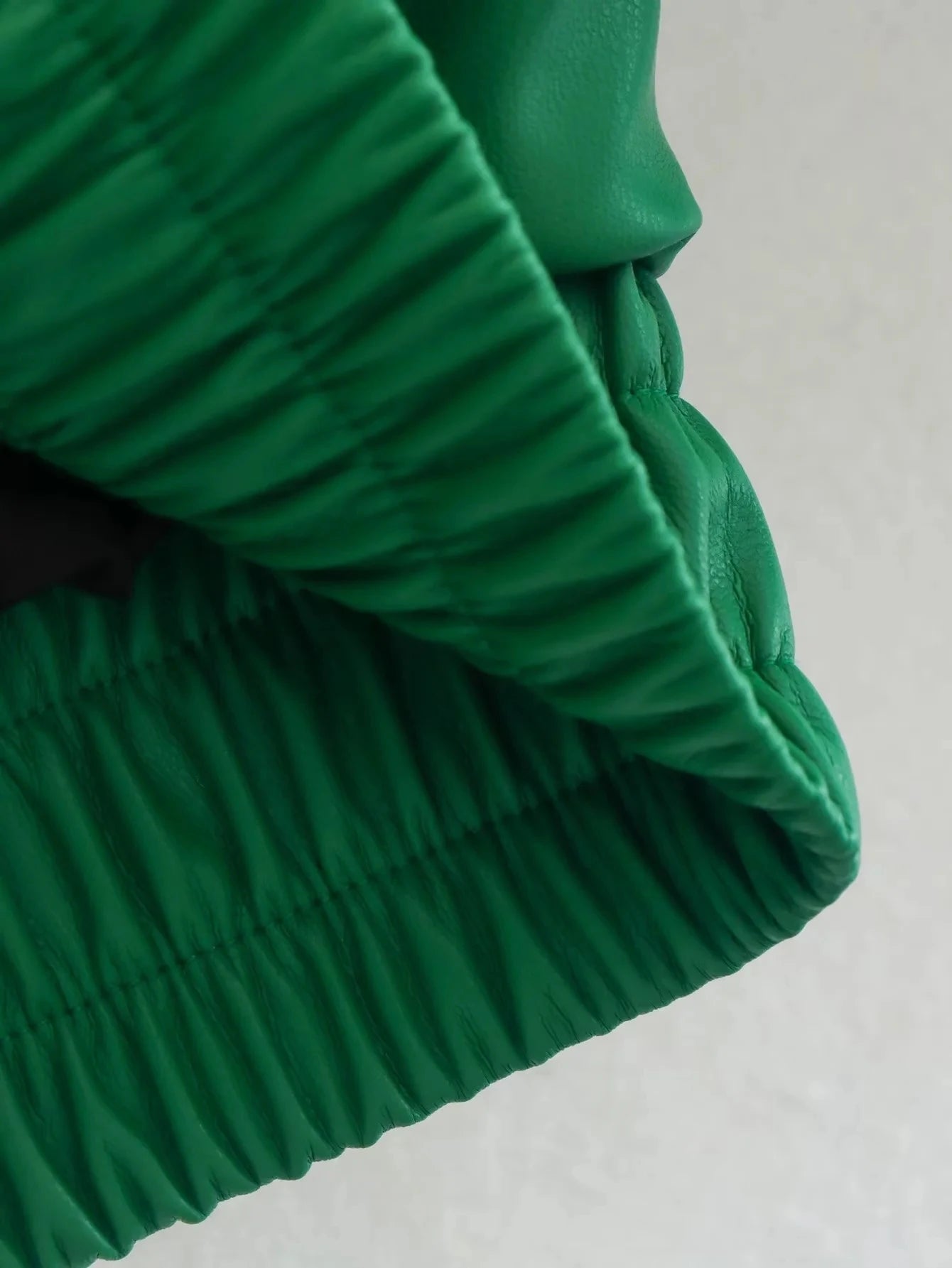 Y2K Green PU Leather Loose Lapel Jackets