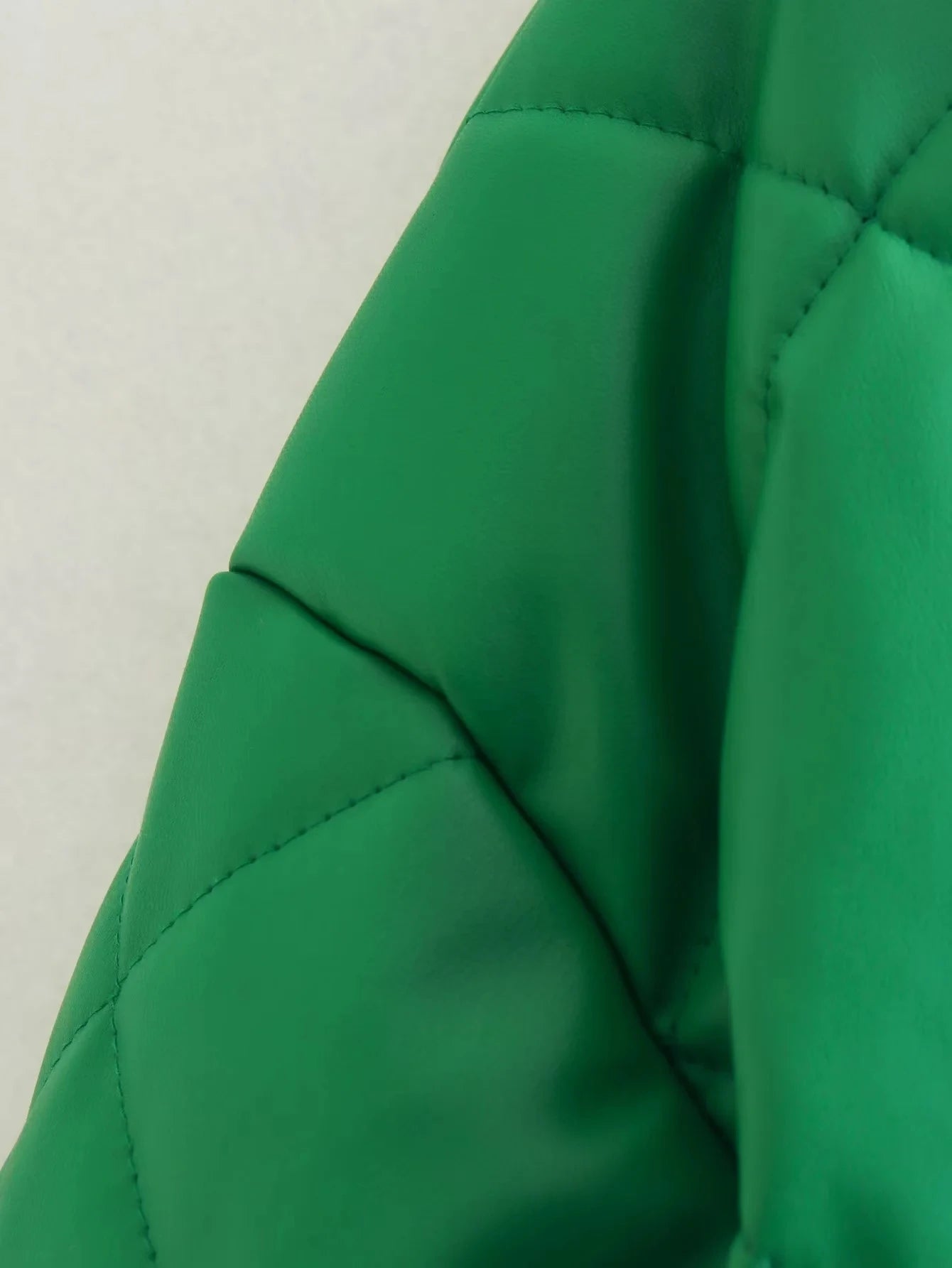 Y2K Green PU Leather Loose Lapel Jackets