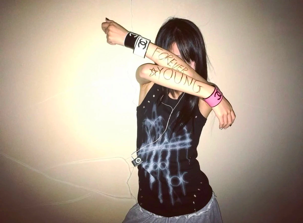 Y2K Grunge Aesthetic Graphic Tank Top