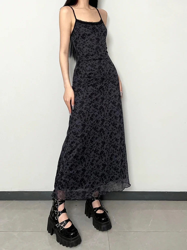 Y2K Grunge Long Maxi Dress
