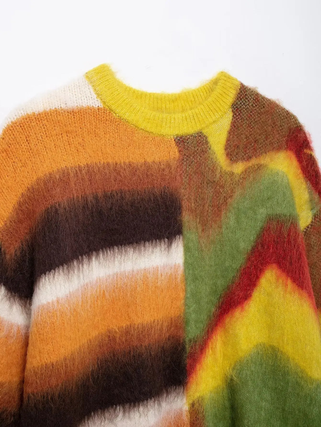 Y2K Half and Half Multi Knitted Sweater