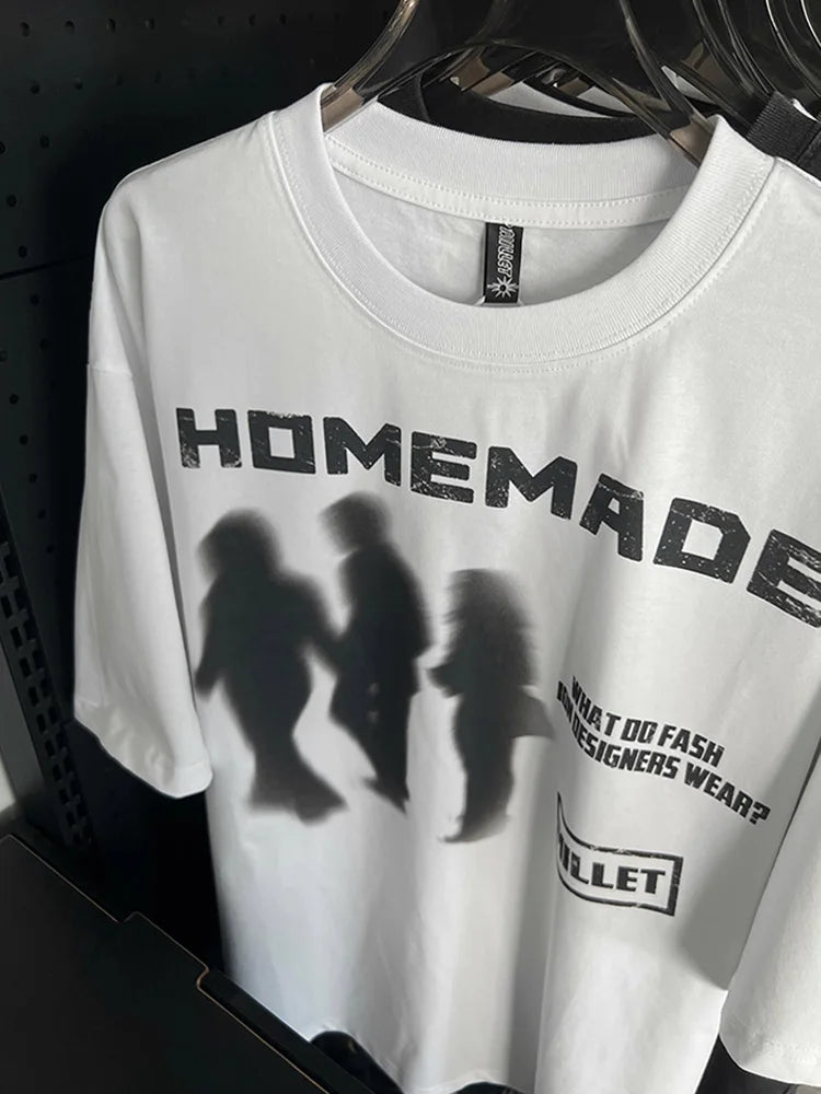 Y2K Homemade Blurred Vision Graphic Tee