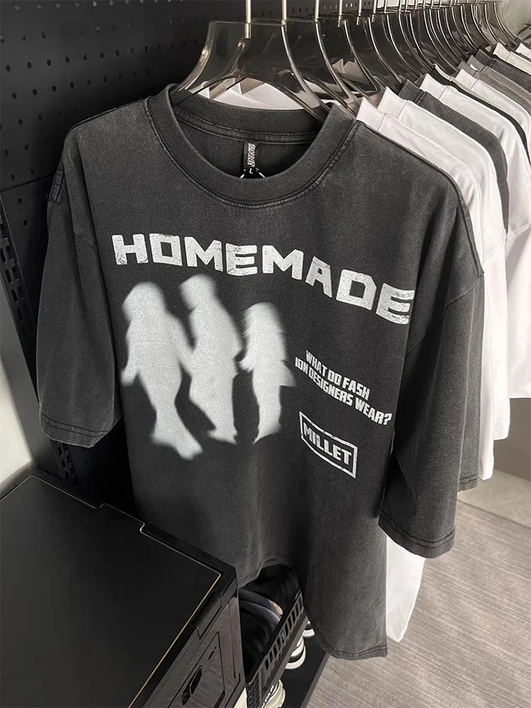 Y2K Homemade Blurred Vision Graphic Tee