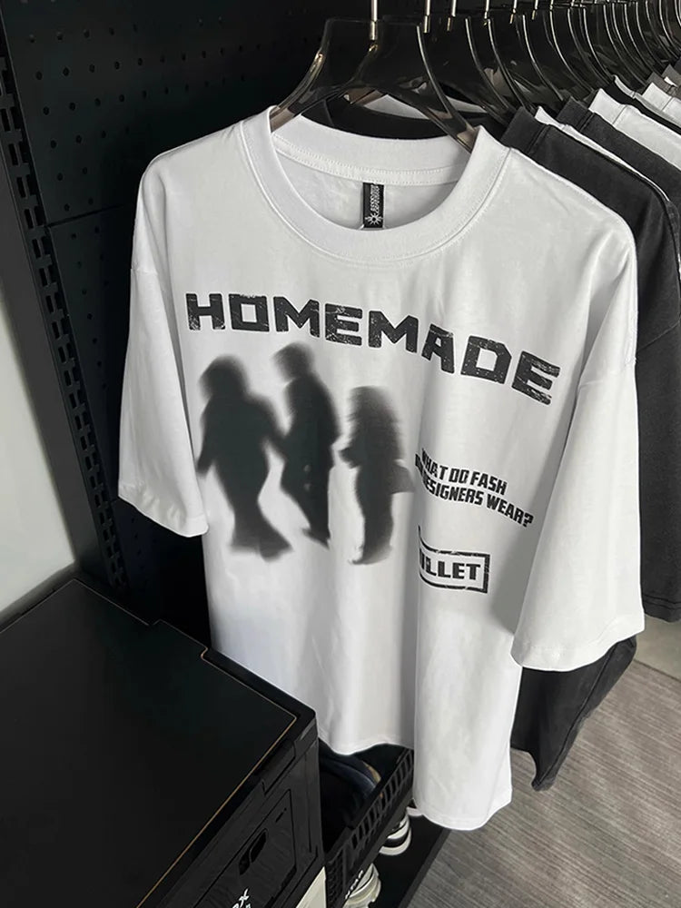 Y2K Homemade Blurred Vision Graphic Tee