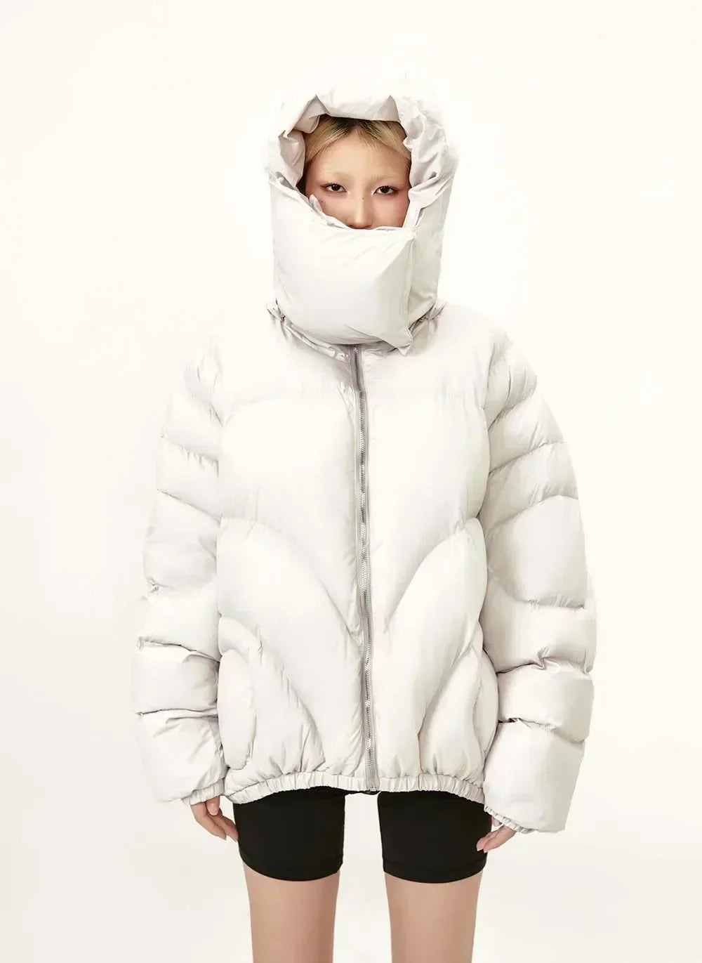 Y2K Hooded Puffer Jacket Coat
