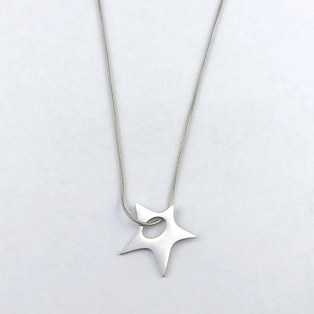 Y2K Irregular Star Aesthetic Pendant Necklace