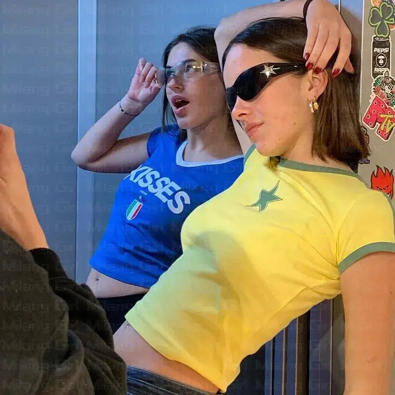 Y2K Kisses From Italy Baby Tee