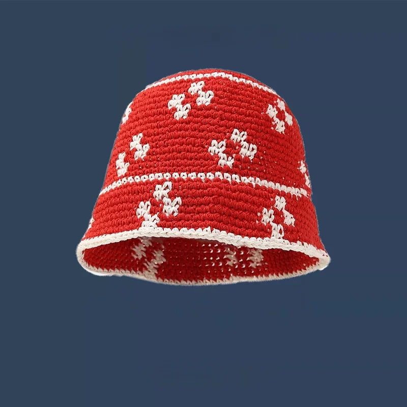 Y2K Knit Bucket Hat