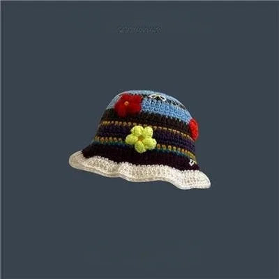 Y2K Knit Bucket Hat