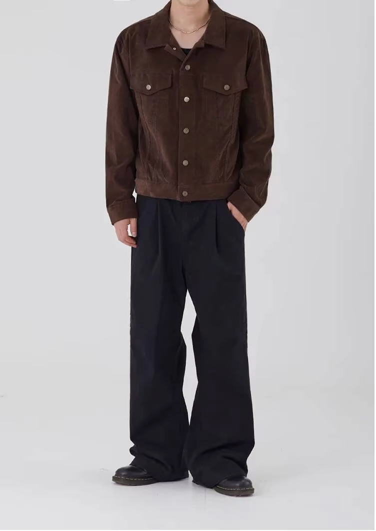 Y2K Lapel Corduroy Jacket