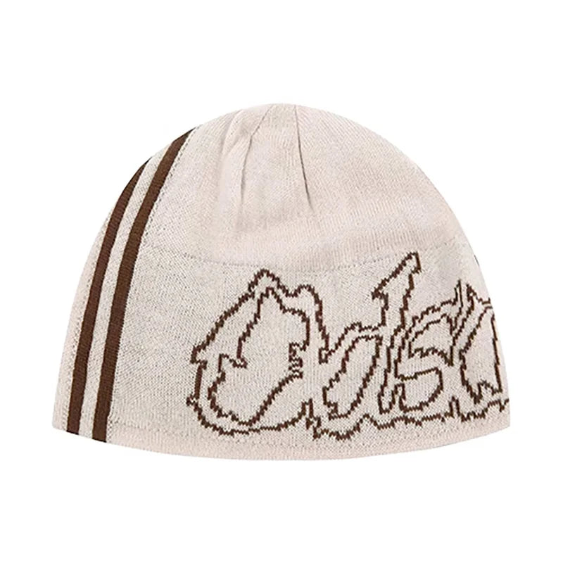 Y2K Letter Jacquard Graphic Beanie