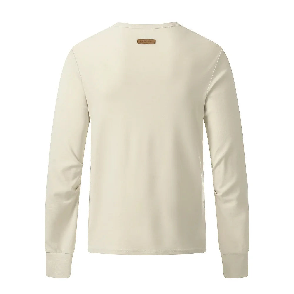Y2K Letter Print Henley Button Long Sleeve Top