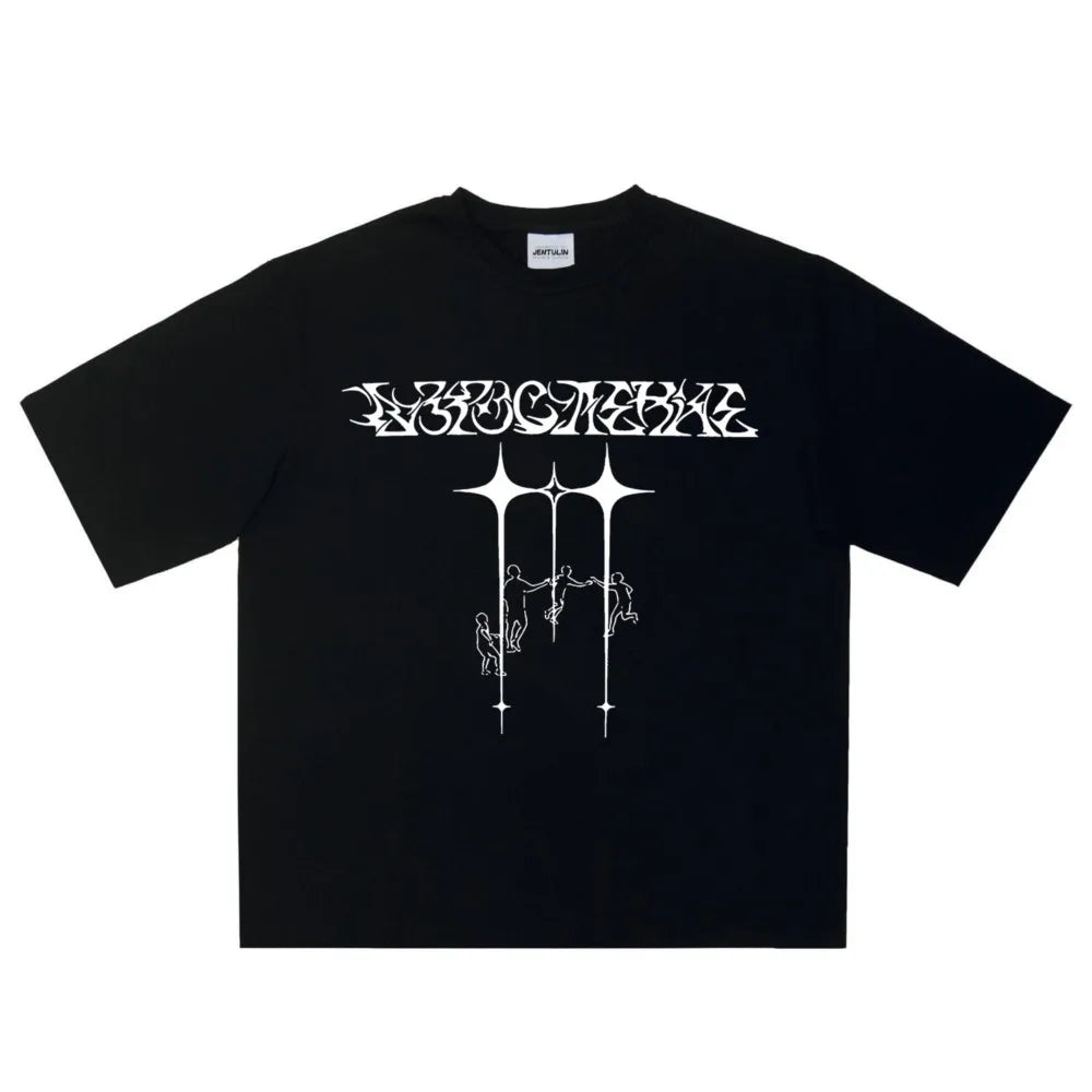 Y2K Line Graph graphic Tee