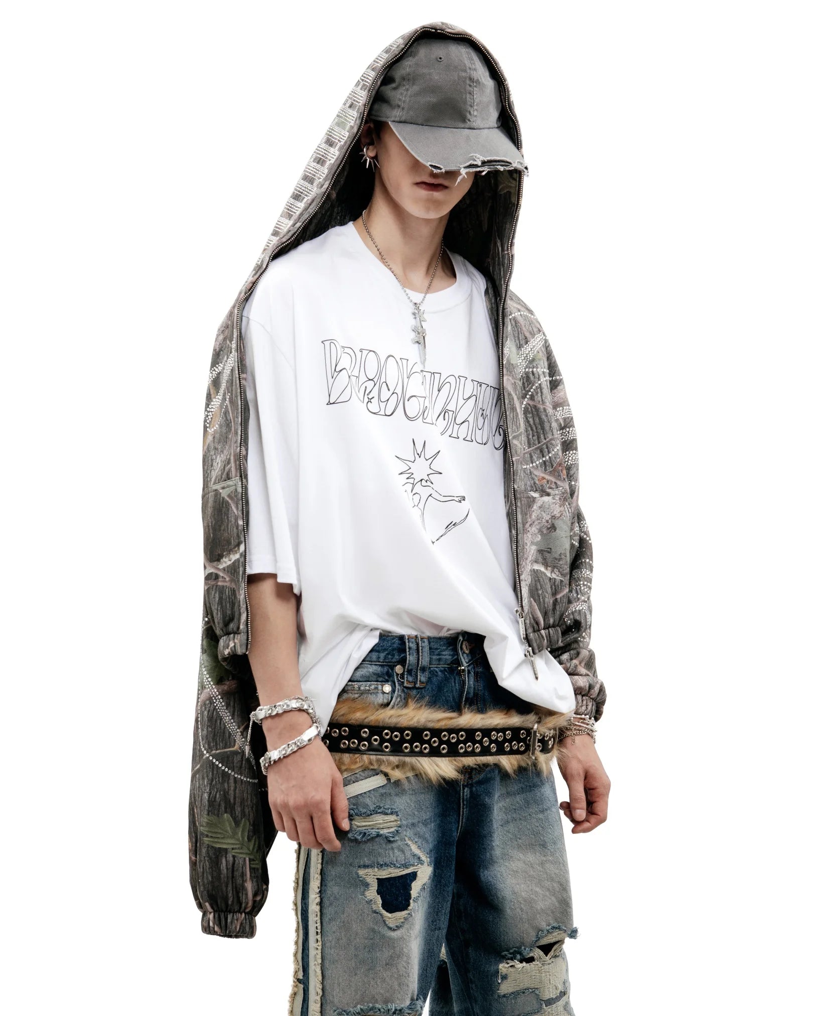Y2K Line Graph graphic Tee