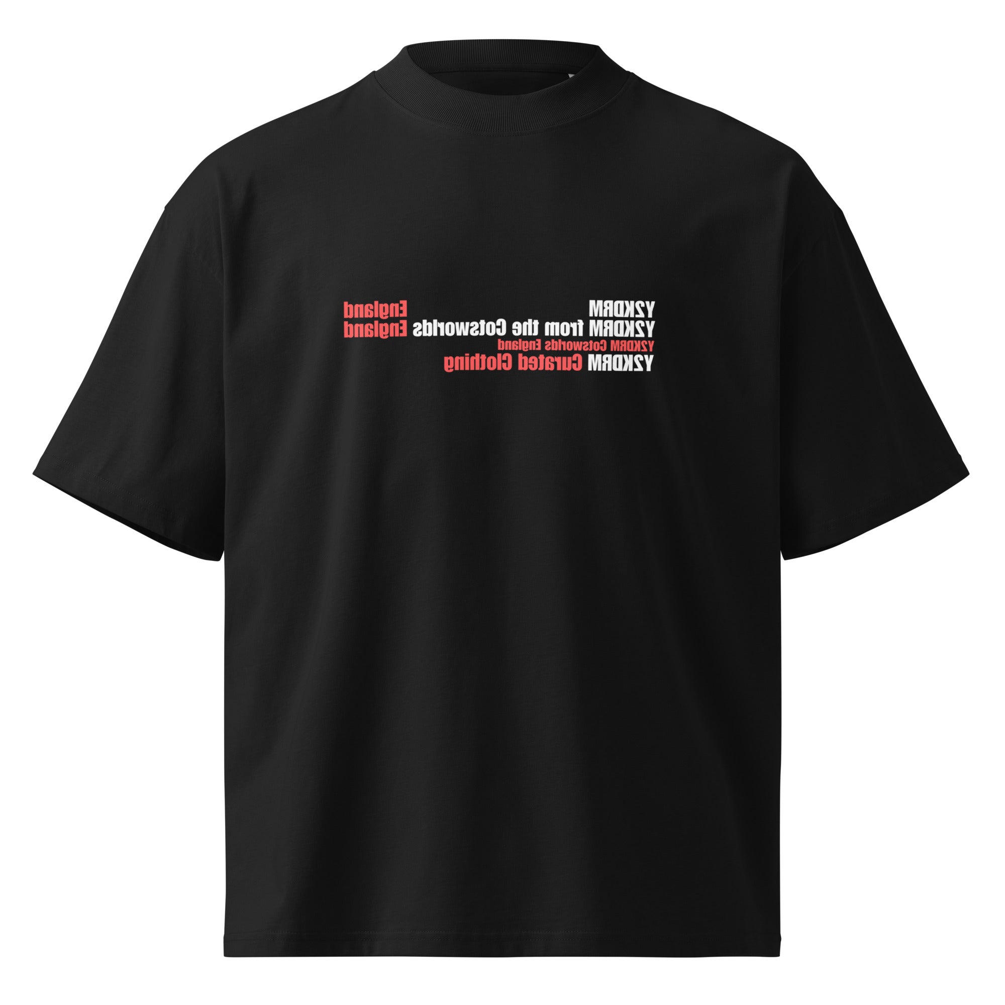 Y2K Location Oversized High Neck T Shirt