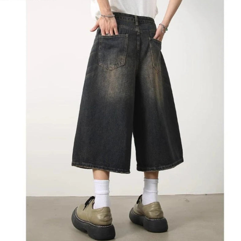 Y2K Long Denim Shorts Jorts