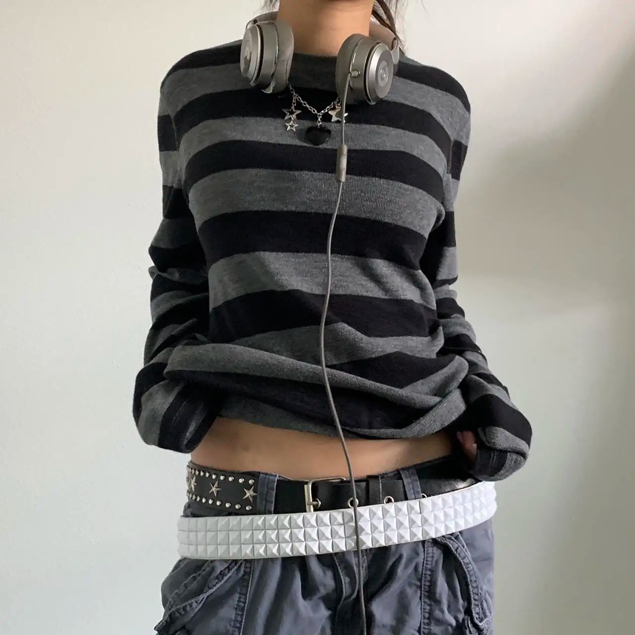 Y2K Long Sleeve Striped T Shirt Y2K Long Sleeve Striped T Shirt