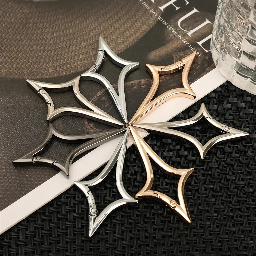 Y2K Long Star Belt Loop Carabiner Keychain