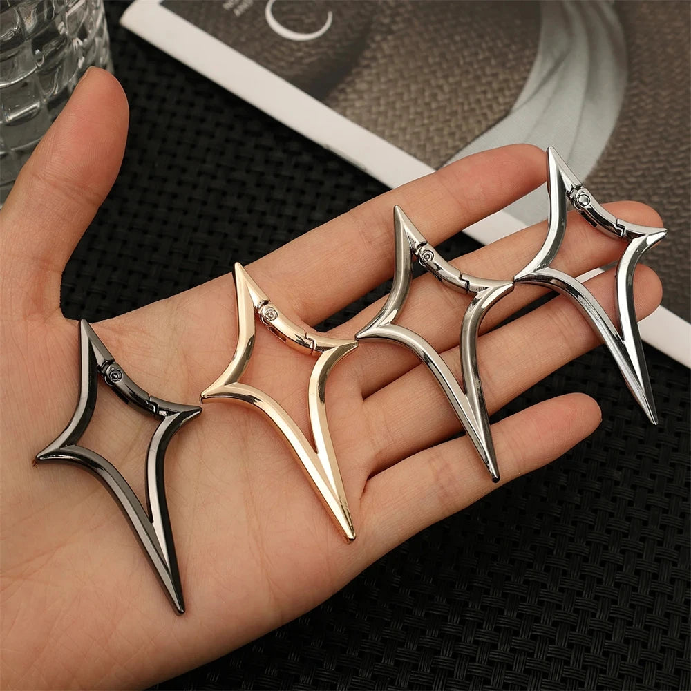 Y2K Long Star Belt Loop Carabiner Keychain