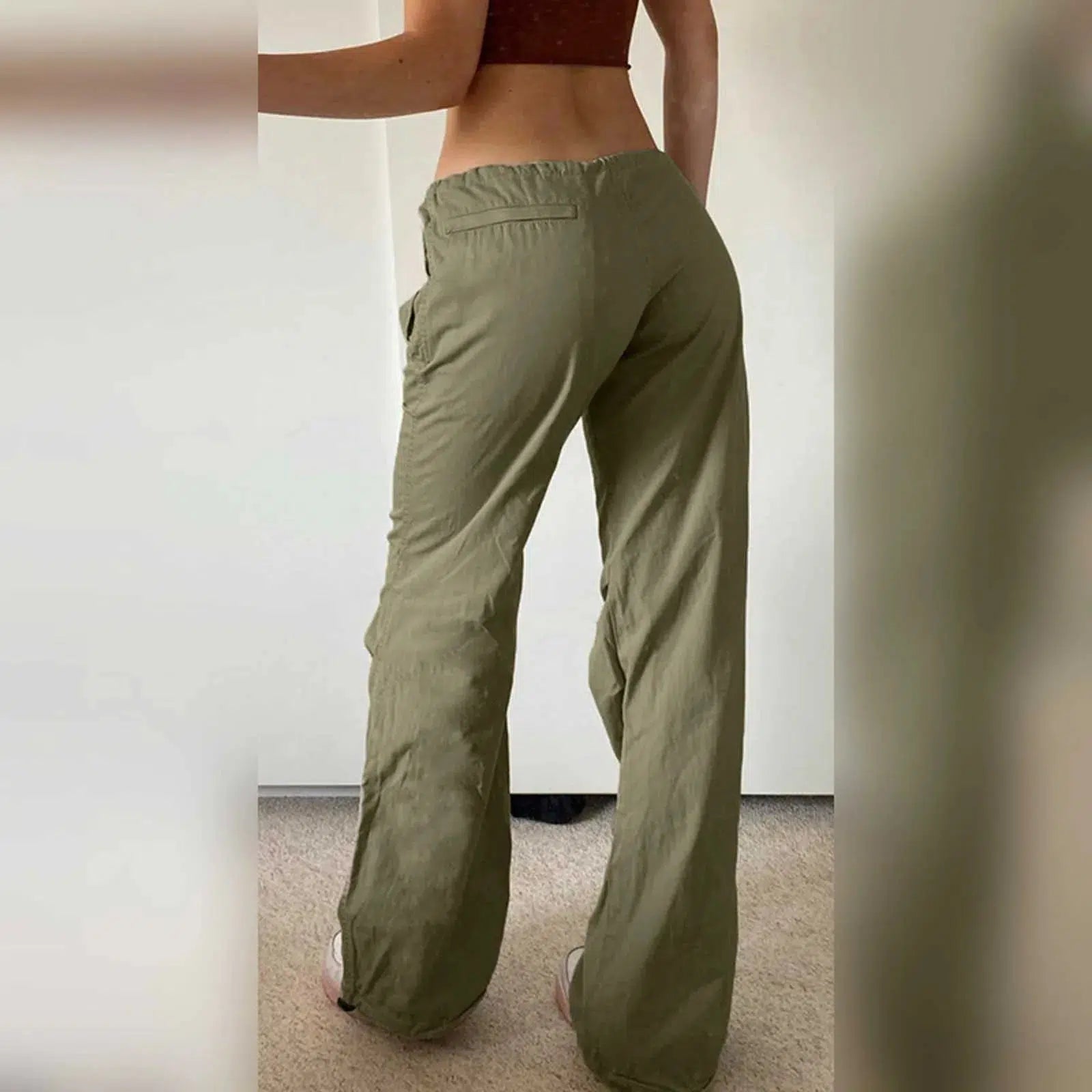 Y2K Low Waist Cargo Trousers