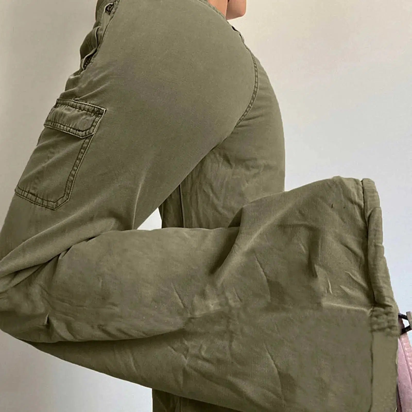 Y2K Low Waist Cargo Trousers
