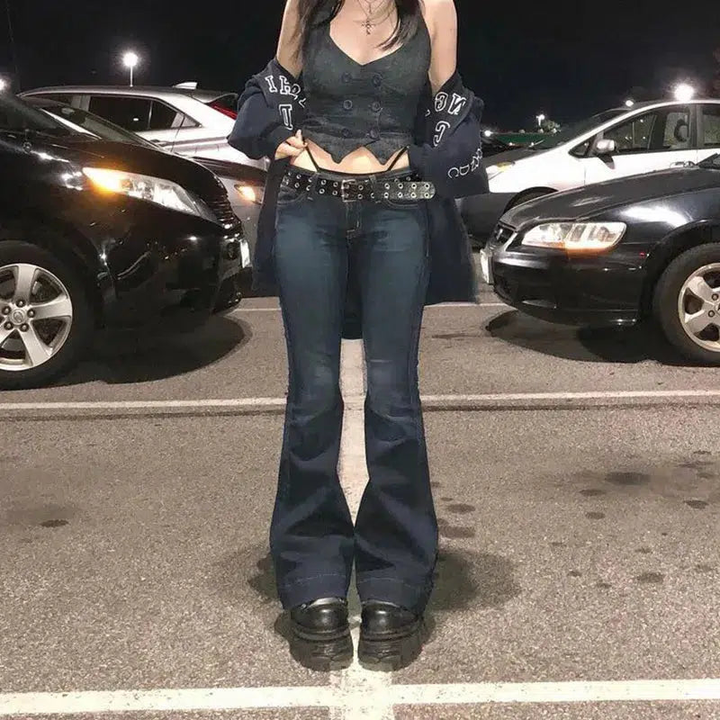 Y2K Low Waist Flare Jeans