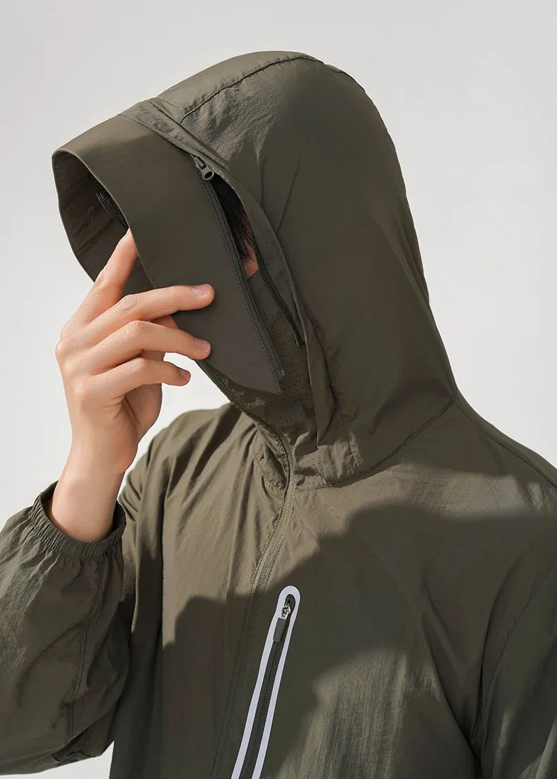 Y2K Mens Waterproof Light Windbreaker Jacket Coat