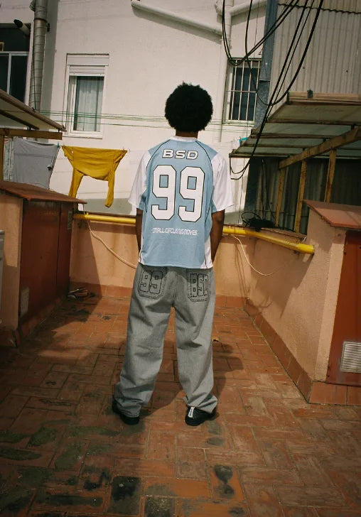 Y2K Mesh 99 American Jersey T Shirt