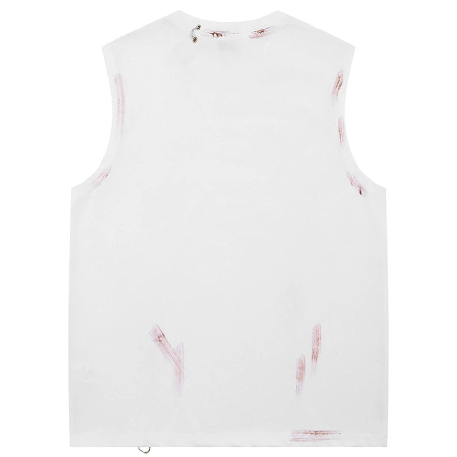 Y2K Metal Ring Tank Top Vest