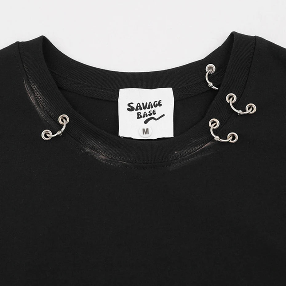 Y2K Metal Ring Tank Top Vest