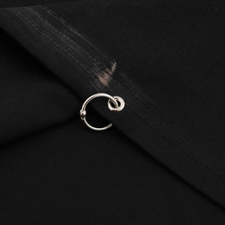 Y2K Metal Ring Tank Top Vest