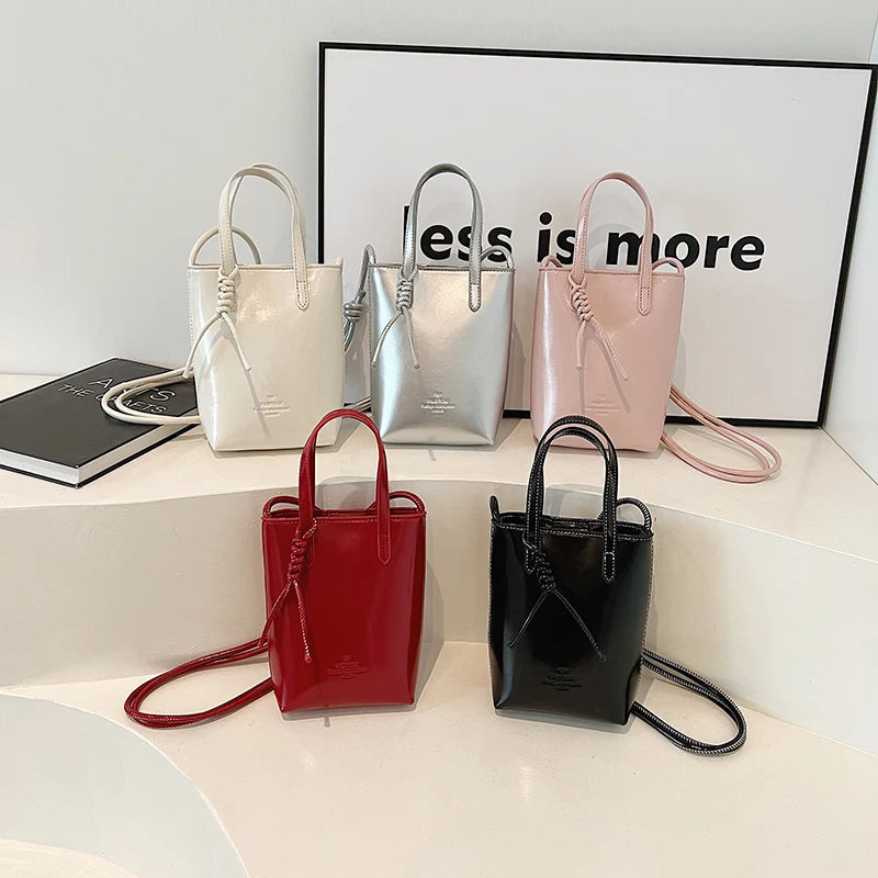 Y2K Mini Leather Crossbody Handbag