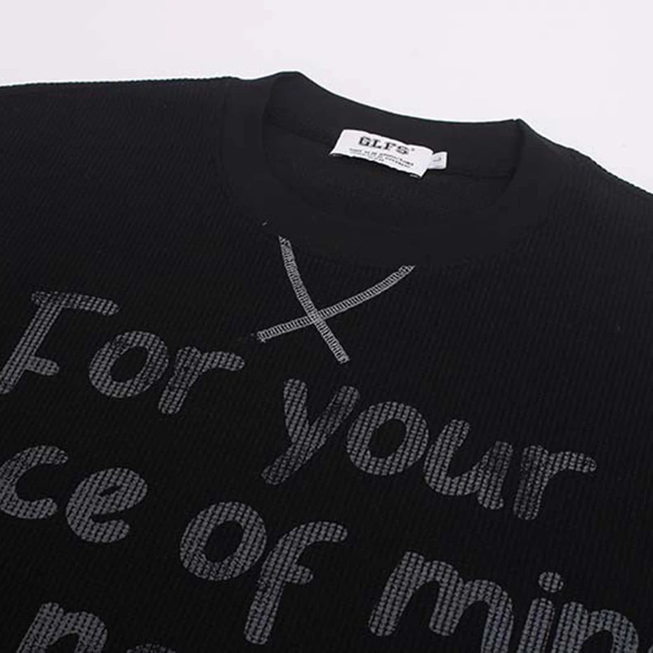 Y2K "Minimal Memory" Graphic Long Sleeve Top