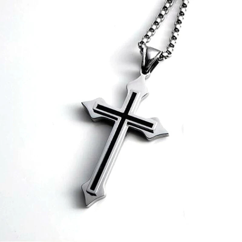 Y2K Minimalist Cross Pendant Necklace