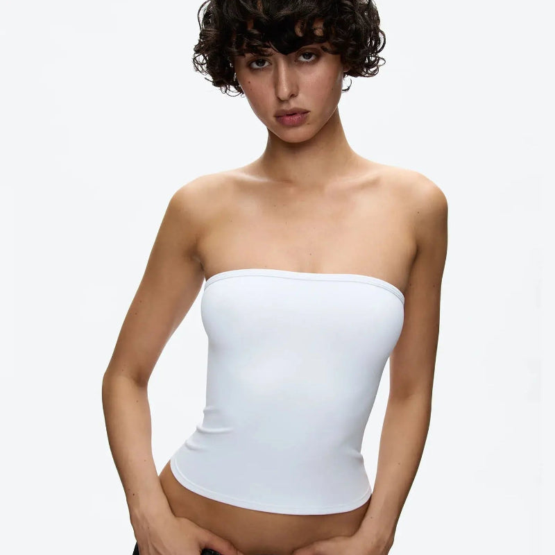 Y2K Minimalist Essentials Bandeau Tube Top