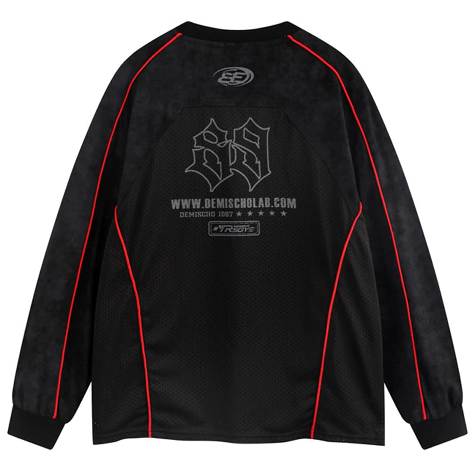 Y2K Moto Long Sleeve Top
