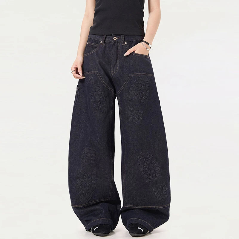 Y2K Niche Design Mens Denim Jeans