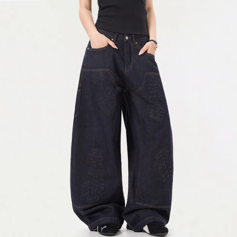 Y2K Niche Design Mens Denim Jeans