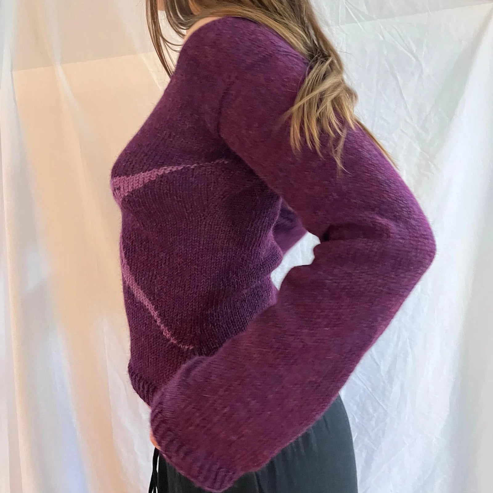 Y2K Off Shoulder Knitted Sweater