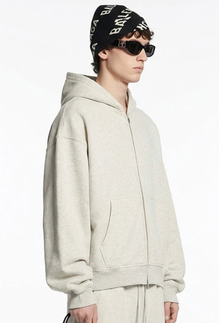 Y2K Origin 345gsm Boxy Fit Zip Up Hoodie